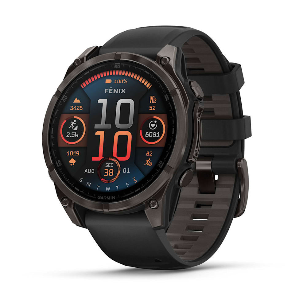 fēnix® 8 – 47 mm, AMOLED Sapphire, Carbon Gray DLC Titanium with
