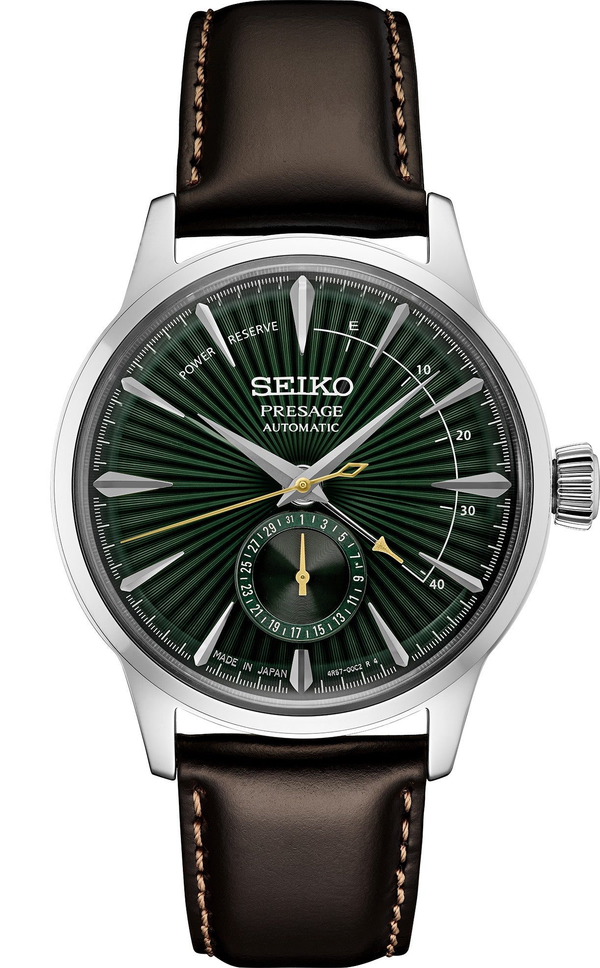 Presage Cocktail Time Green with Date Subdial * – Trifecta