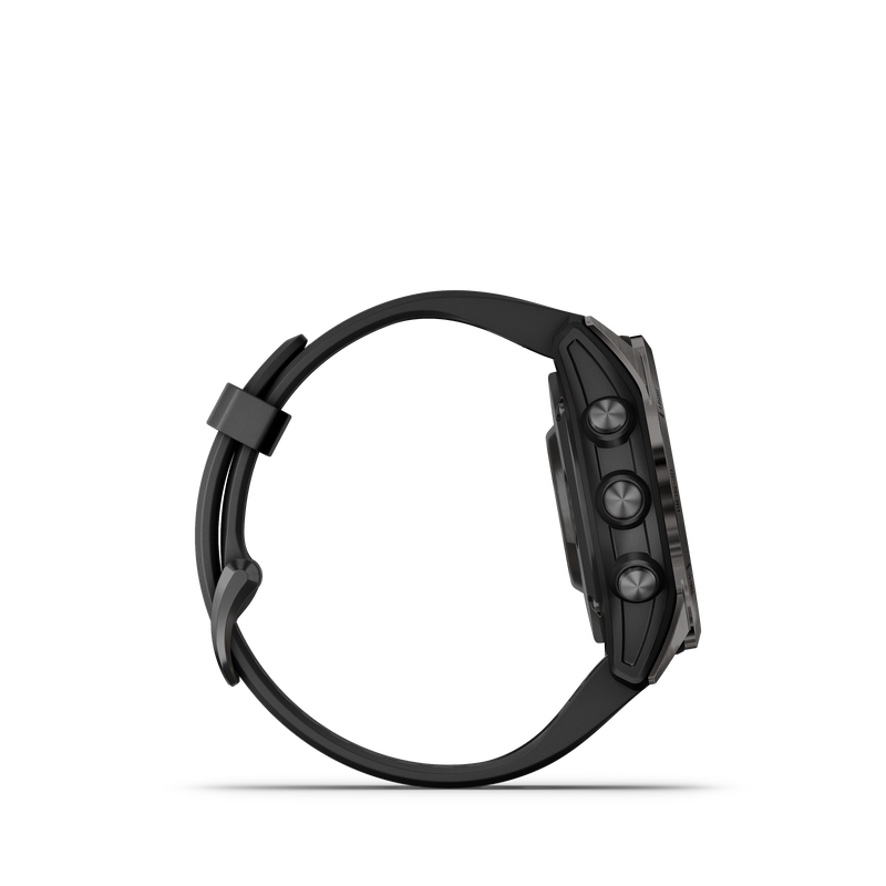 fēnix® 7S Pro – Sapphire Solar Edition Carbon Gray DLC Titanium with Black Band