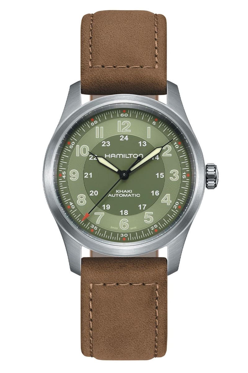 Khaki Field Titanium Auto 38 mm Green on Brown* – Trifecta