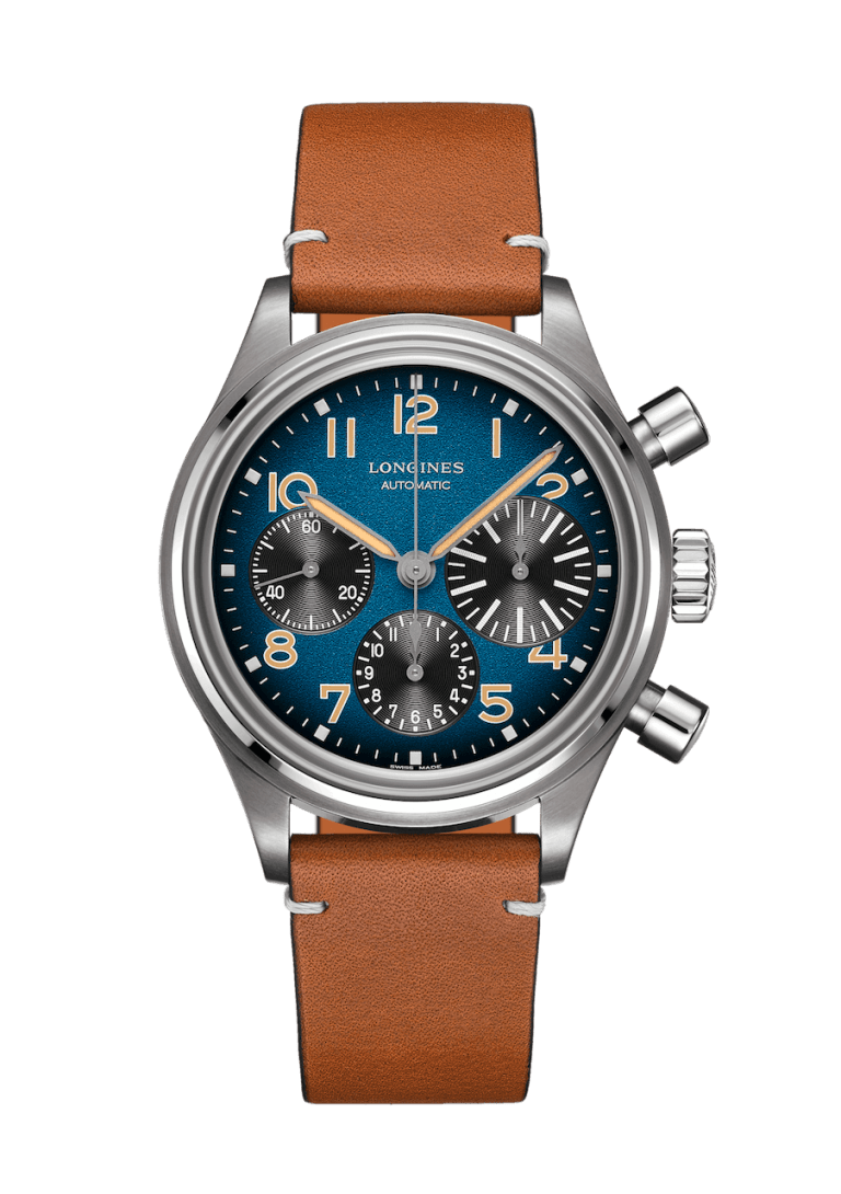 David Jones Longines Heritage Avigation Watch in Titanium