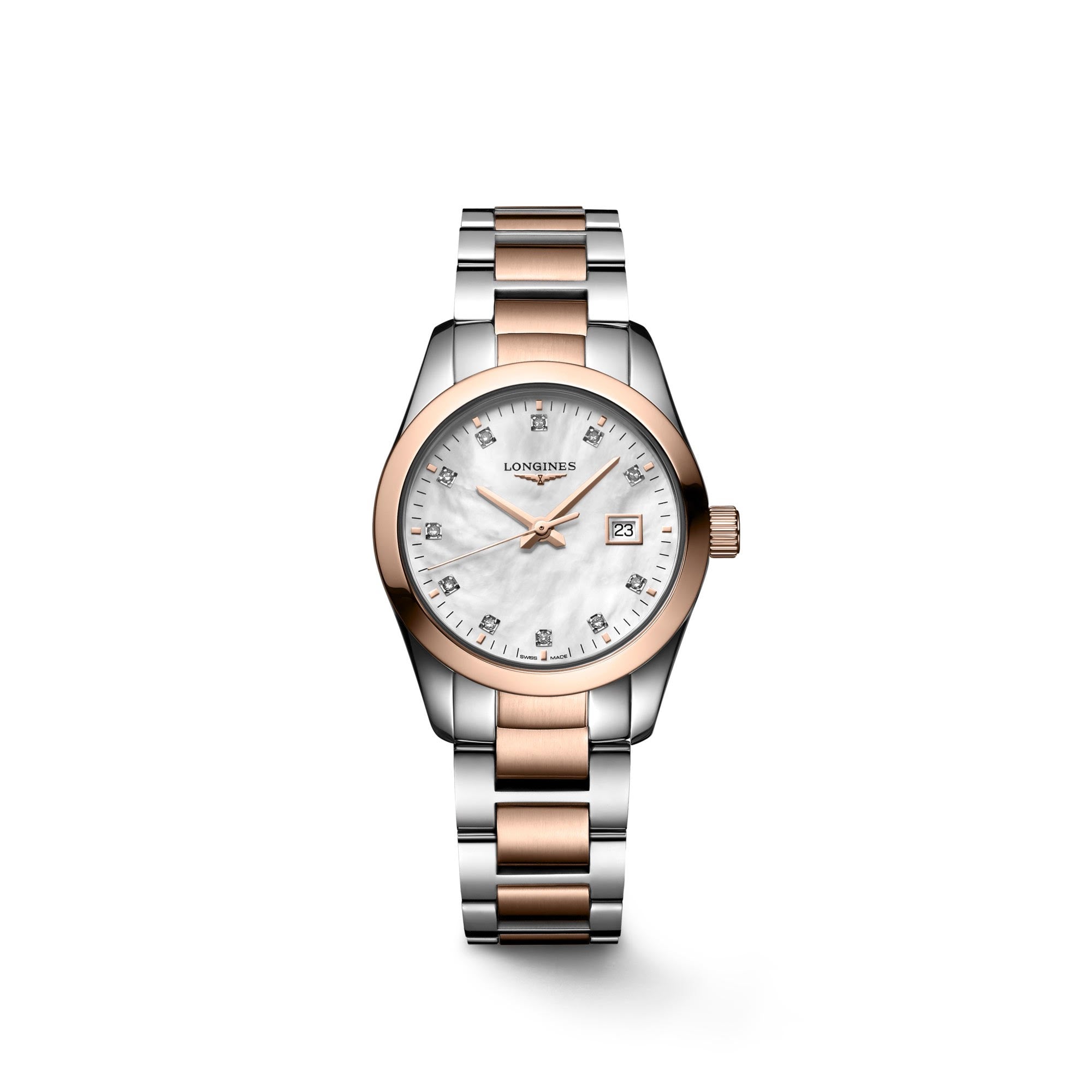 稀少LONGINES(ロンジン)Conquest Classic Diamonds Ladies Watch CONQUEST CLASSIC DIAMOND – Trifecta