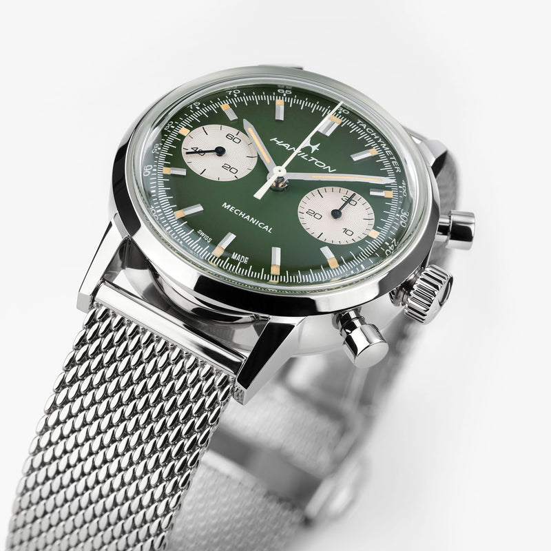 HAMILTON Intra-matic 自動巻き時計 American Classic Intra-Matic Chronograph H 40mm – Hunter Green