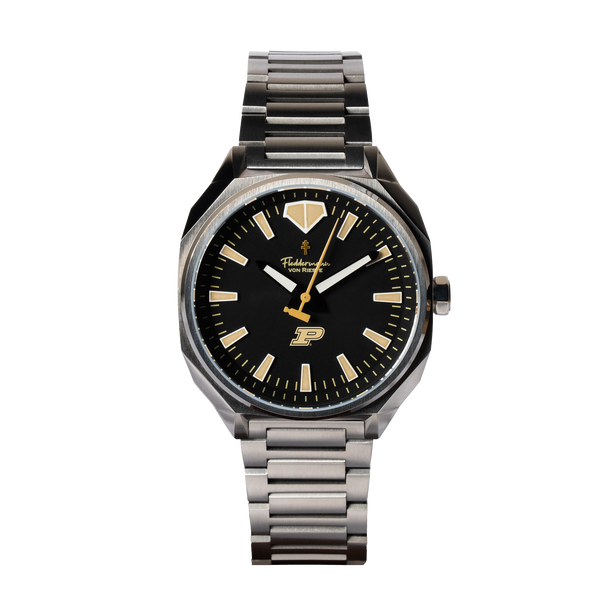 Hanoverian Purdue Boilermaker Special Edition 41mm - Black on Bracelet (Now in stock)