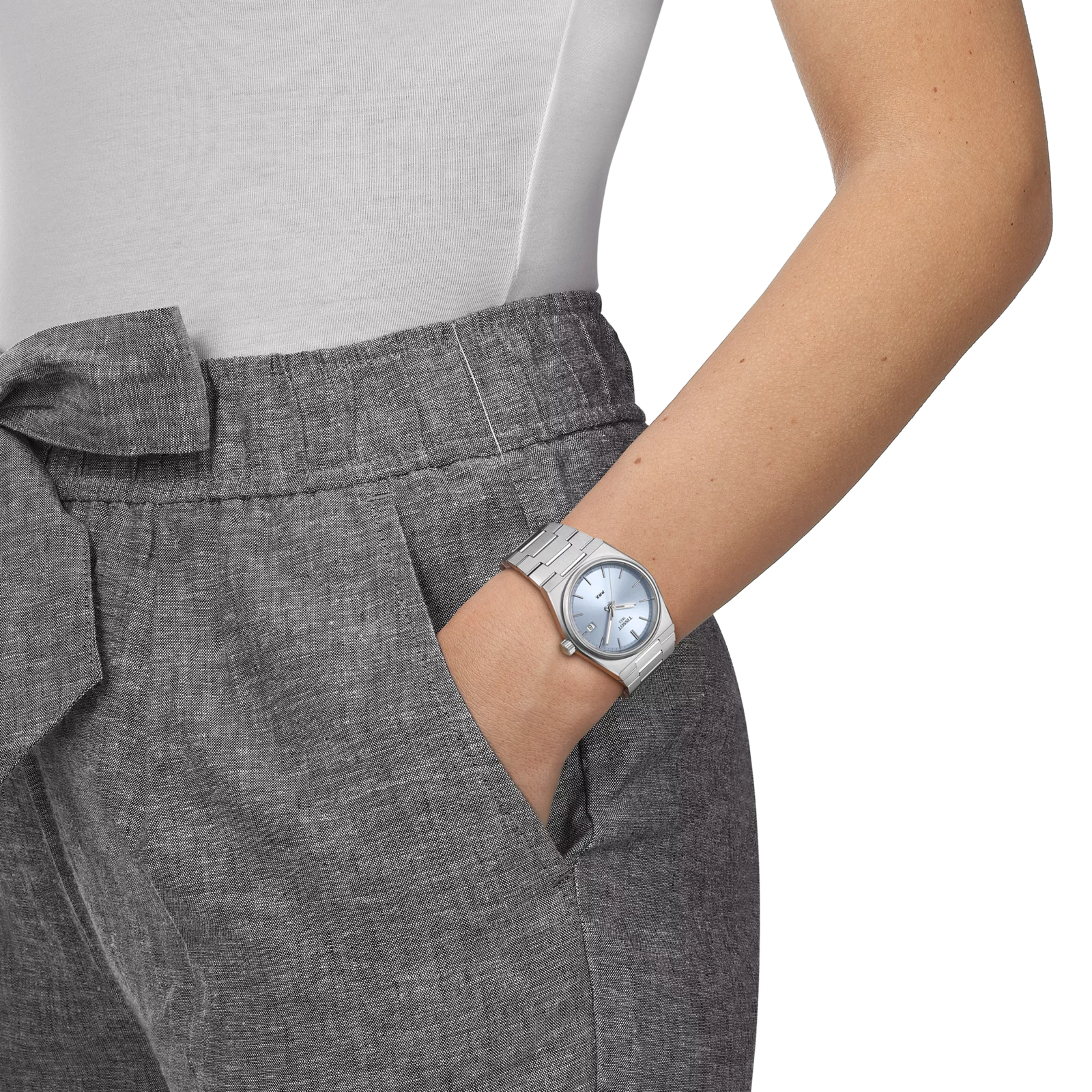 NWT Tissot PRX 35 Quartz Blue Dial Ladies Watch Tissot Women main image 3