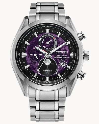 tomo_3665 Tsuki-yomi A-T ATOMIC TIMEKEEPING / SUPER TITANIUM™ Purple