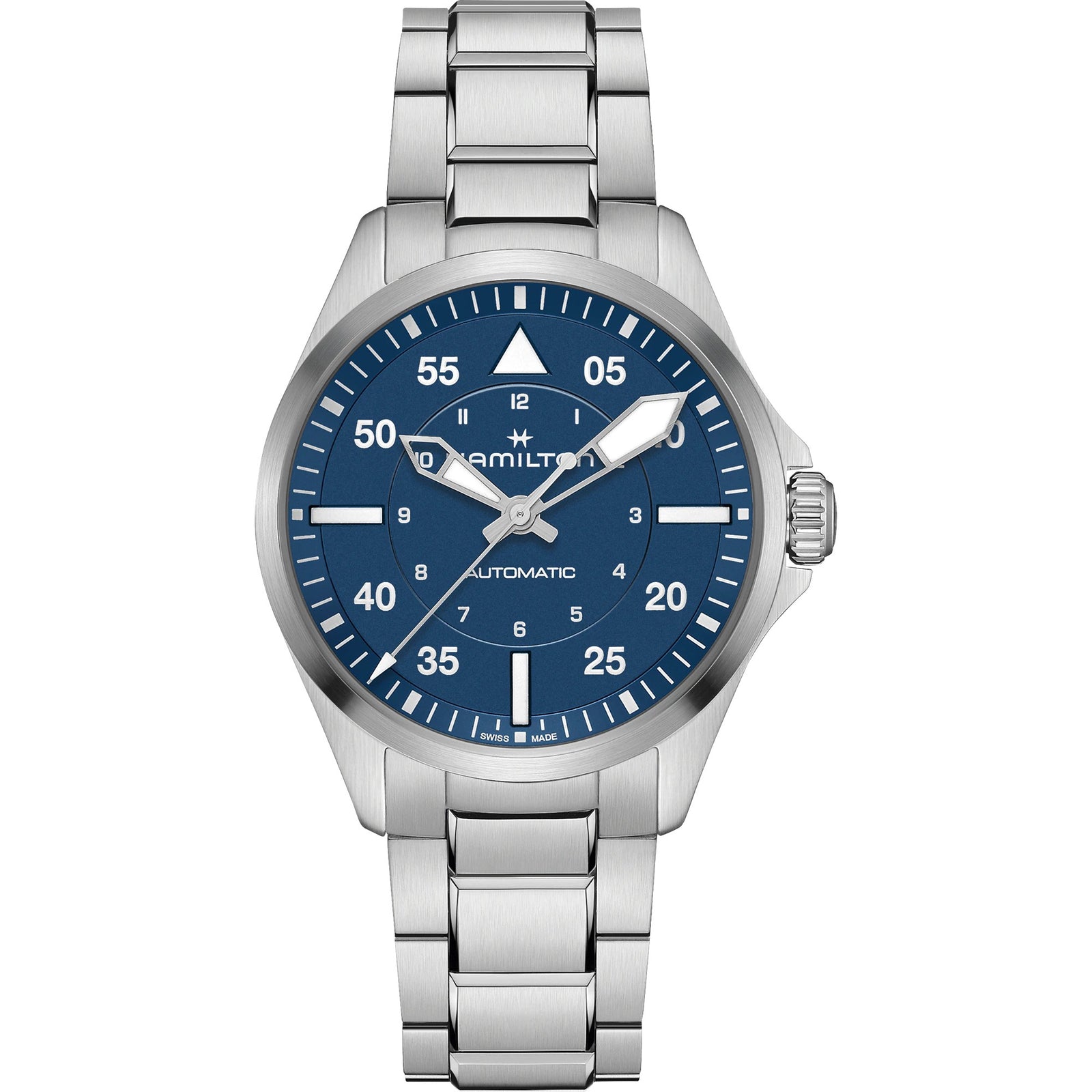 Khaki Aviation Pilot Auto 39 mm blue – Trifecta
