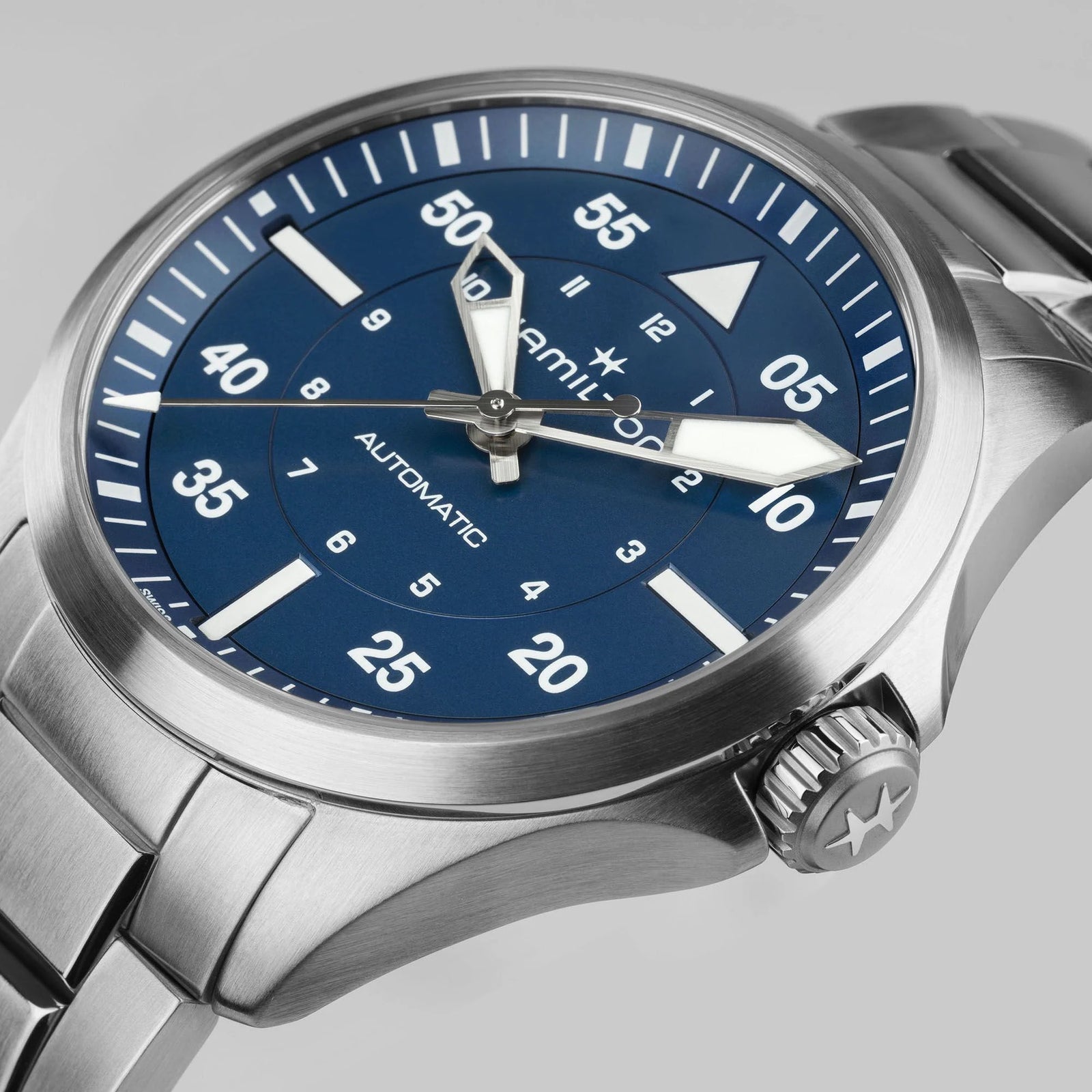 Khaki Aviation Pilot Auto 39 mm blue – Trifecta