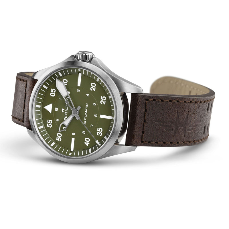 Khaki Aviation Pilot Auto 39 mm olive green