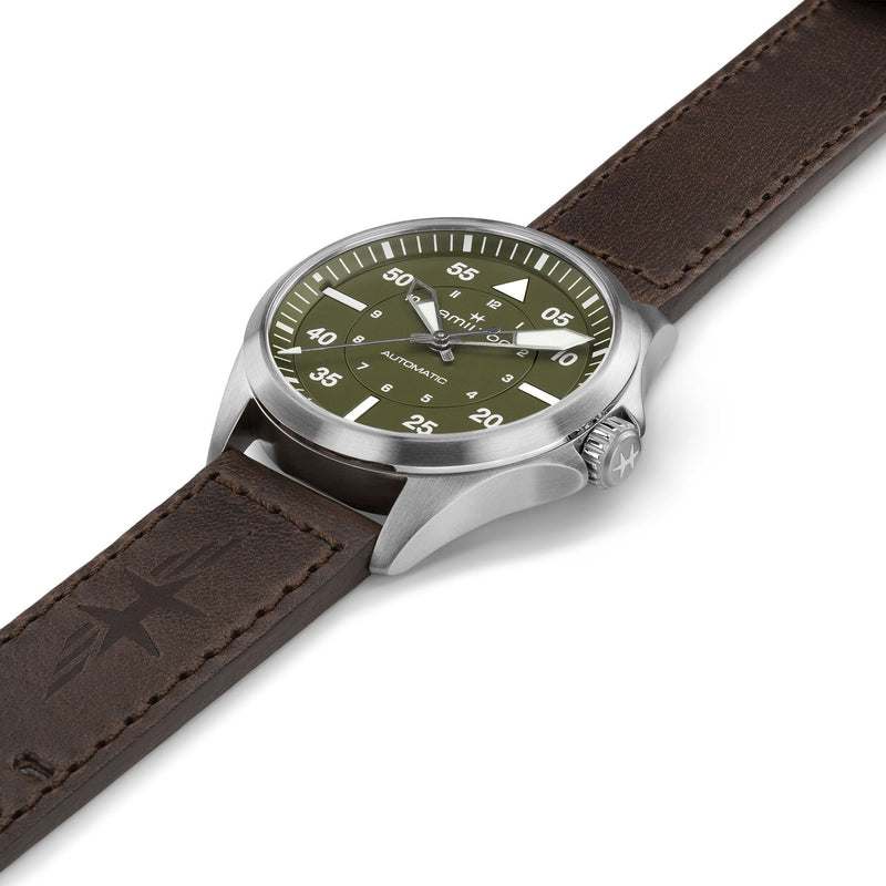 Khaki Aviation Pilot Auto 39 mm olive green