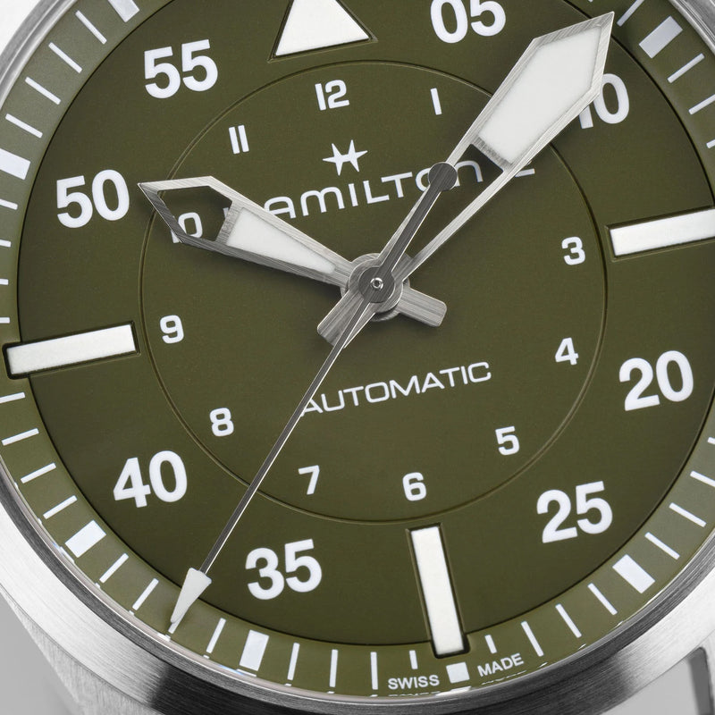 Khaki Aviation Pilot Auto 39 mm olive green