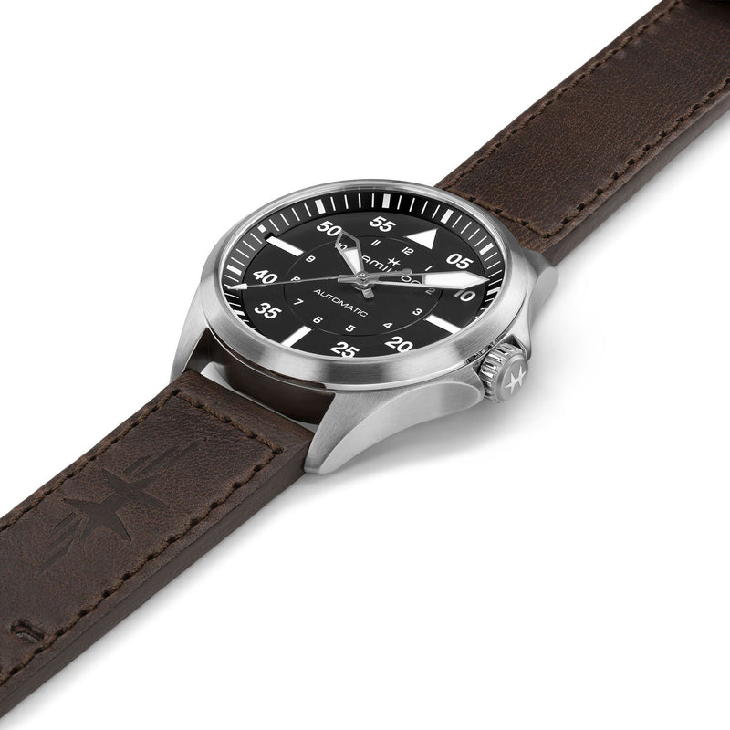 Khaki Aviation Pilot Auto 39 mm black