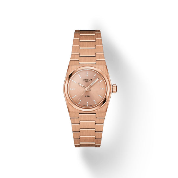 PRX Rose Gold PVD Diamond 25 mm quartz