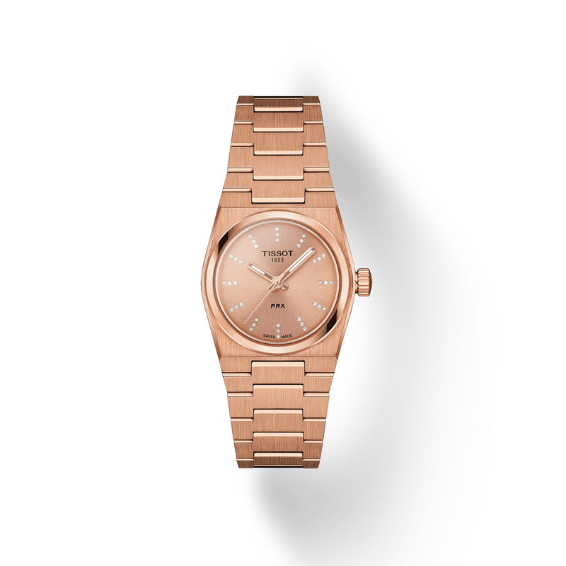 PRX Rose Gold PVD Diamond 25 mm quartz