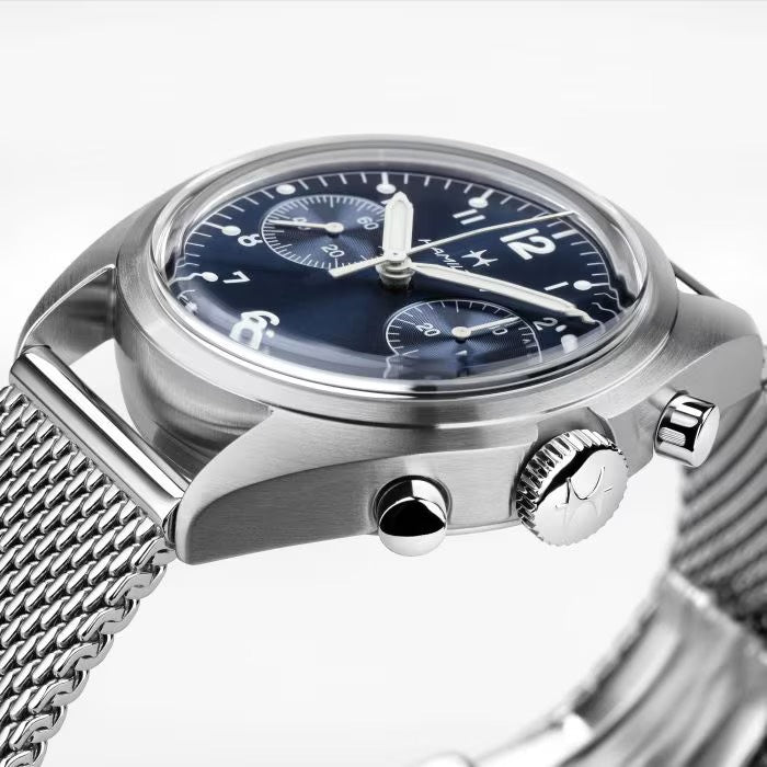 Khaki Aviation Pilot Pioneer Mechanical Chrono