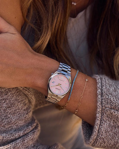 TSUYOSA” Collection AUTOMATIC 37 mm- Pink – Trifecta