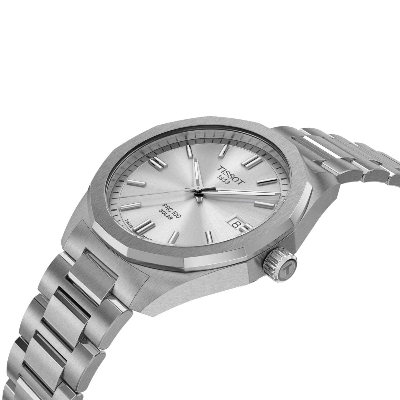 なおき【美品】Tissot PRC 100 Solar Quartz 39 PRC 100 Solar 39mm Silver – Trifecta