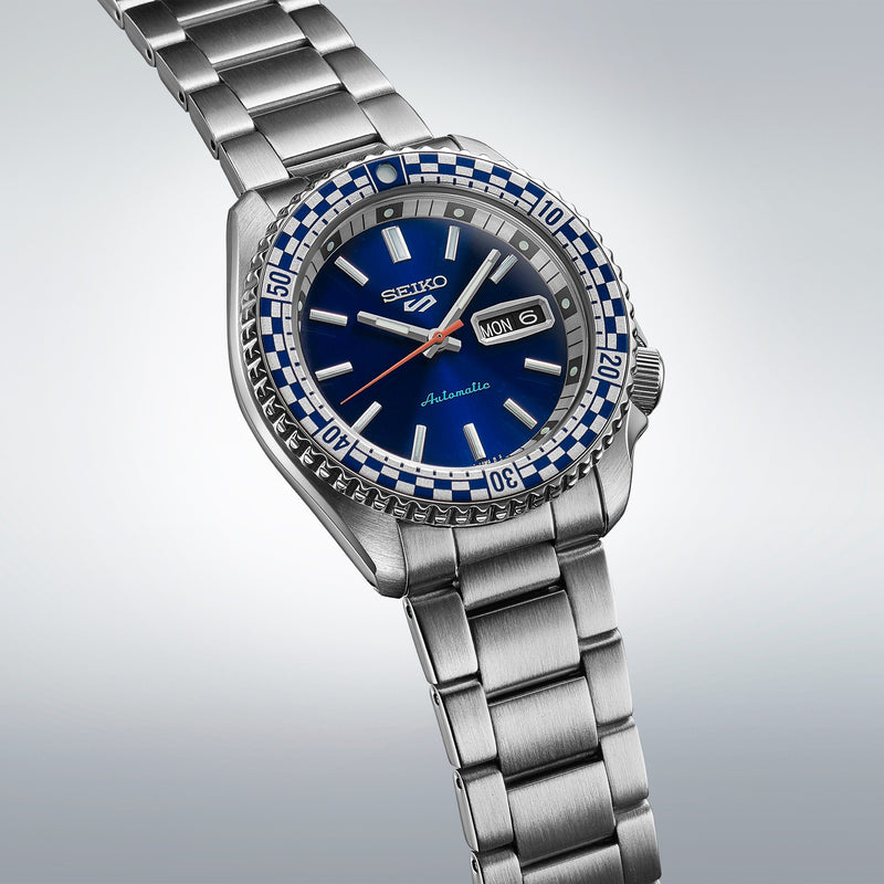 Seiko 5 Sports Checker Flag Special Edition Blue