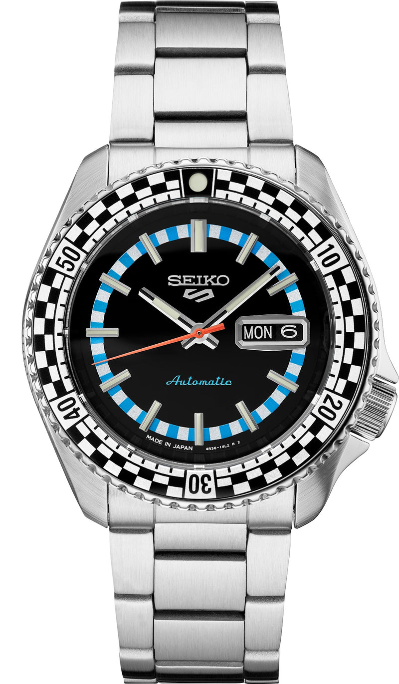 Seiko 5 Sports Checker Flag Special Edition Black