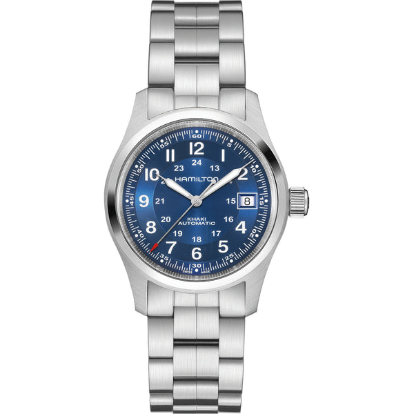 Khaki Field Auto 38 mm Blue