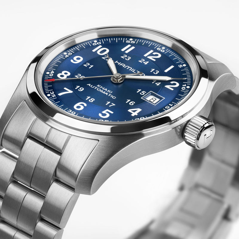 Khaki Field Auto 42 mm Blue *