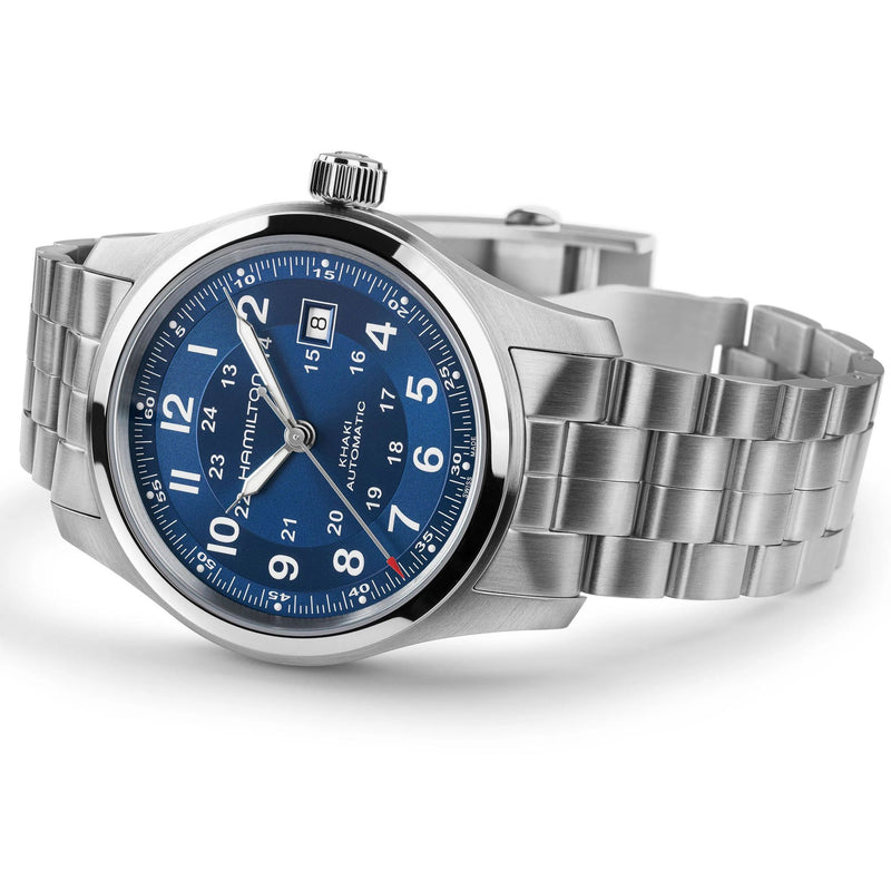 Khaki Field Auto 42 mm Blue *