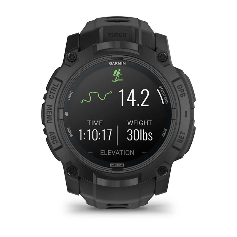 Instinct® 3 – 50 mm, AMOLED, Tactical Edition Black with Black Band