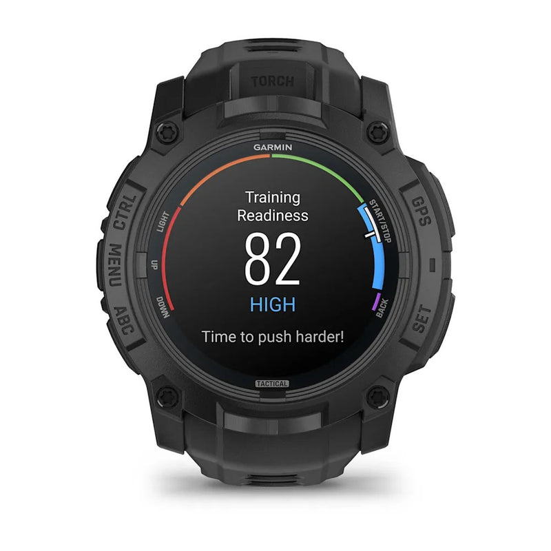Instinct® 3 – 50 mm, AMOLED, Tactical Edition Black with Black Band