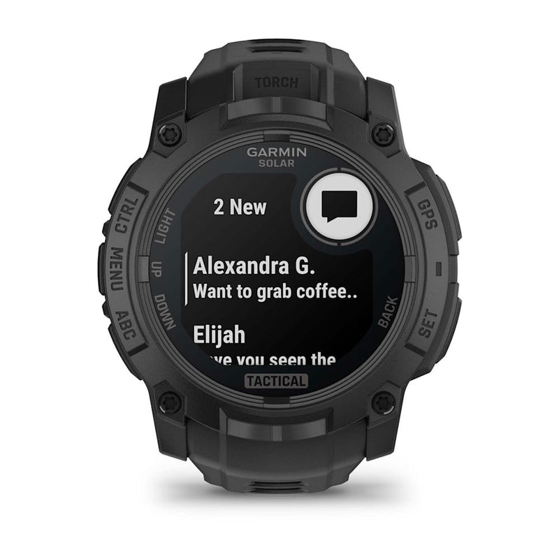 Instinct® 3 – 50 mm, Solar, Tactical Edition Black with Black Band