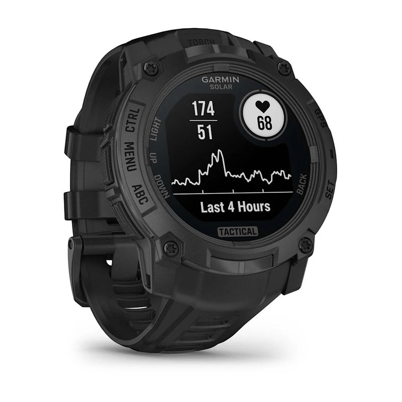 Instinct® 3 – 50 mm, Solar, Tactical Edition Black with Black Band