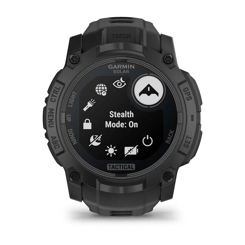Instinct® 3 – 50 mm, Solar, Tactical Edition Black with Black Band