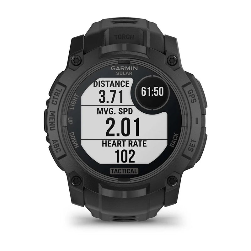 Instinct® 3 – 50 mm, Solar, Tactical Edition Black with Black Band
