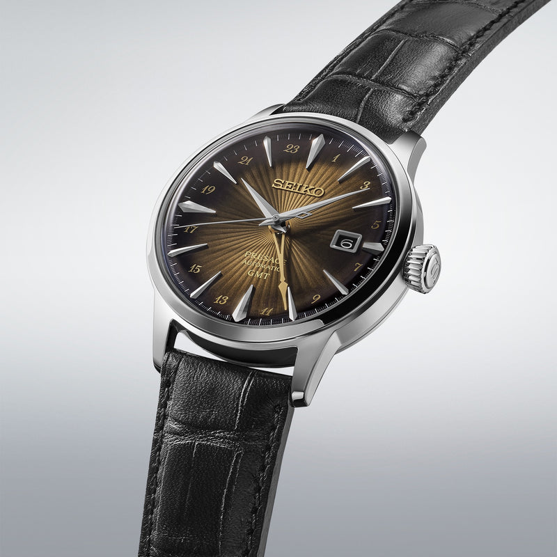 Seiko Presage Cocktail Time Rusty Nail GMT *