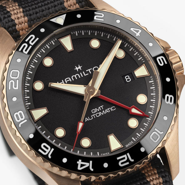 Khaki Navy Scuba Automatic GMT 43mm Bronze *