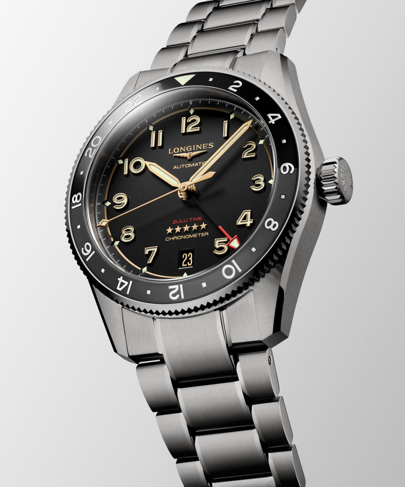 Spirit Zulu Time GMT 39 mm  Titanium (In stock. Limited Availability.)