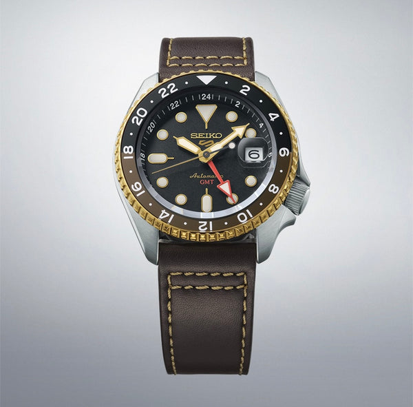 JUST RELEASED: Seiko 5 Sports SKX Sports Style GMT Brown and Black