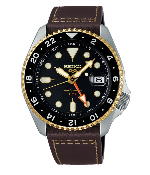 JUST RELEASED: Seiko 5 Sports SKX Sports Style GMT Brown and Black