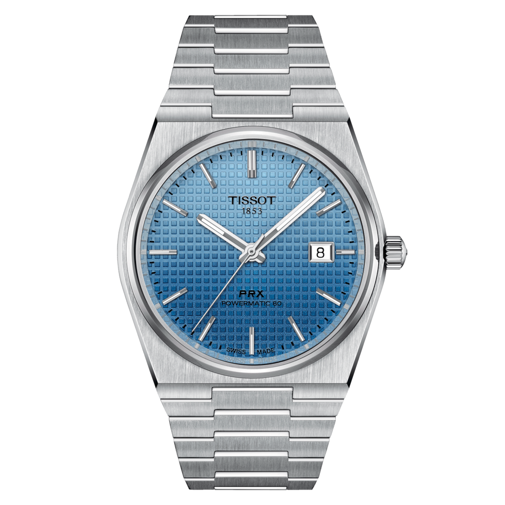 PRX Powermatic 80 Blue w/ Leather Strap 40 mm * – Trifecta
