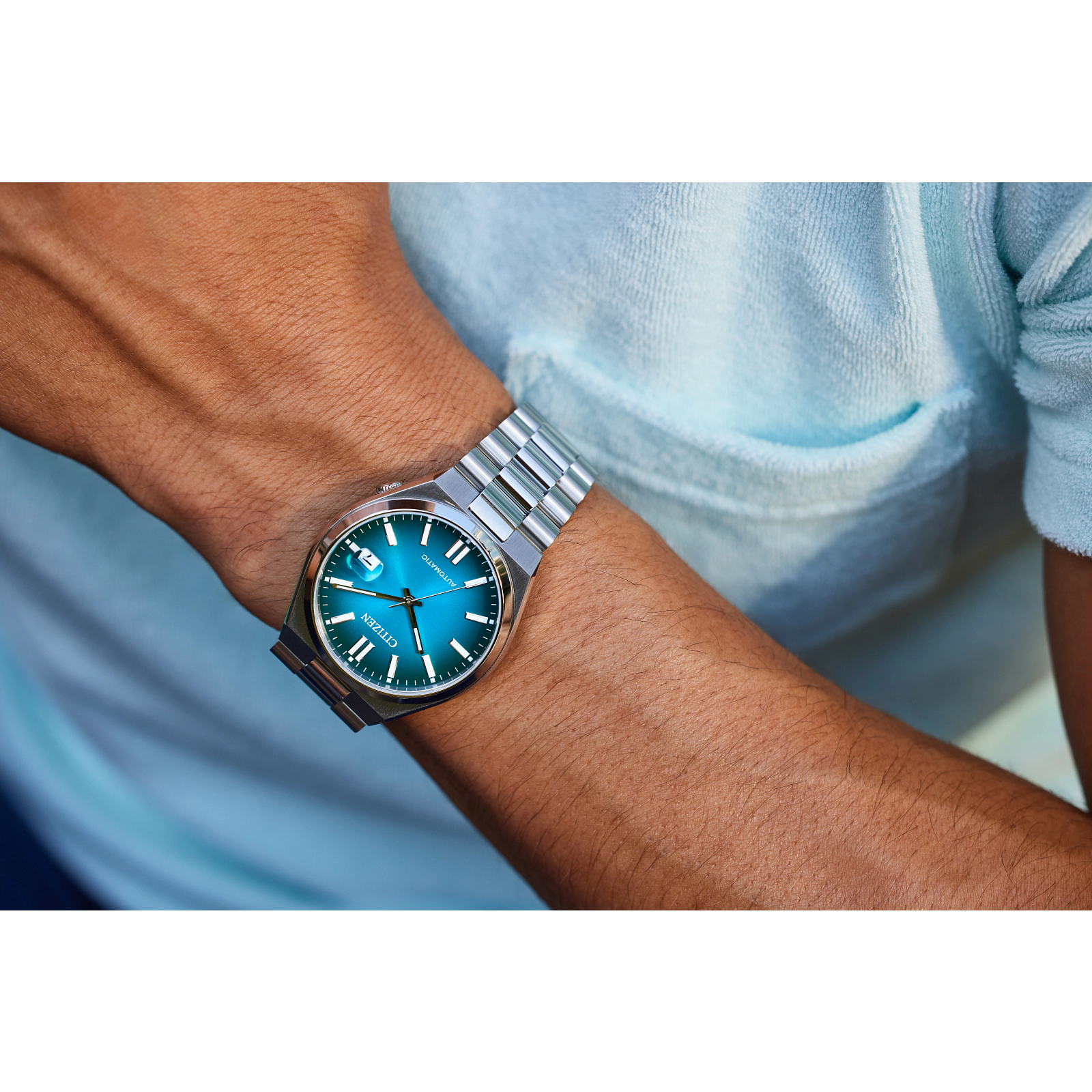 TSUYOSA” Collection AUTOMATIC 40 mm Teal – Trifecta