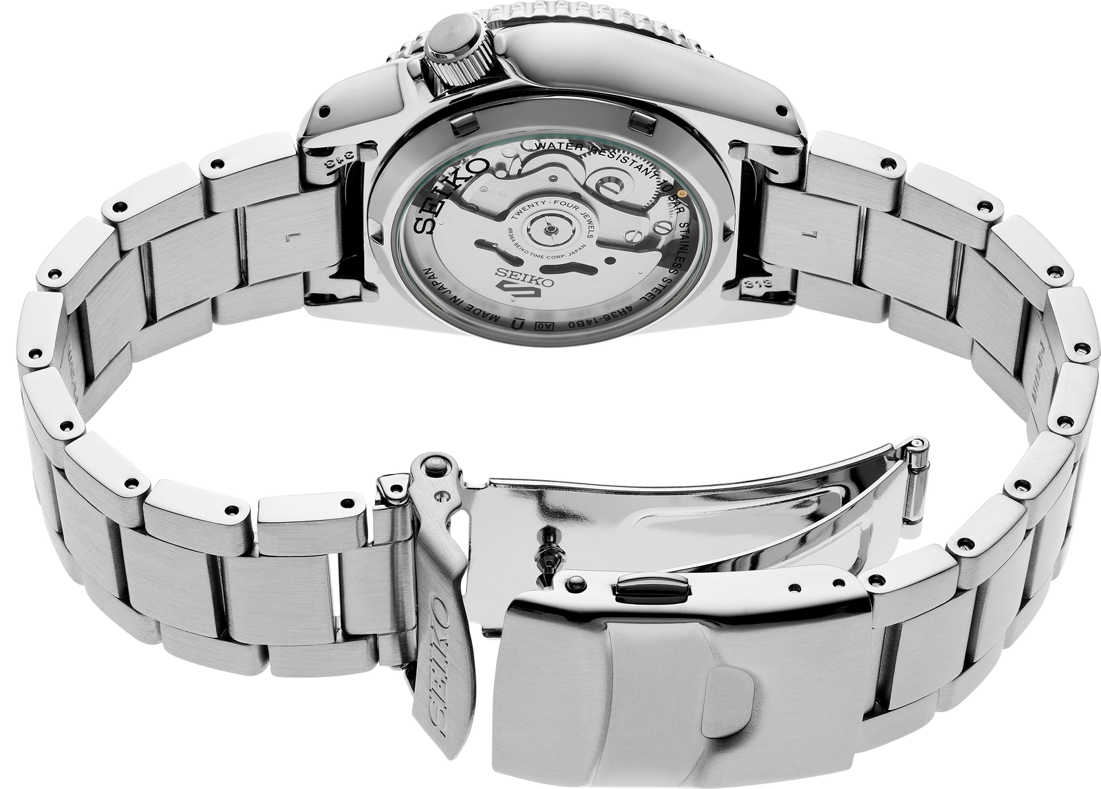 5 Sports SKX Charcoal on Bracelet – Trifecta