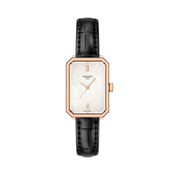 SRV 30mm White Mother-of-Pearl on Black Strap