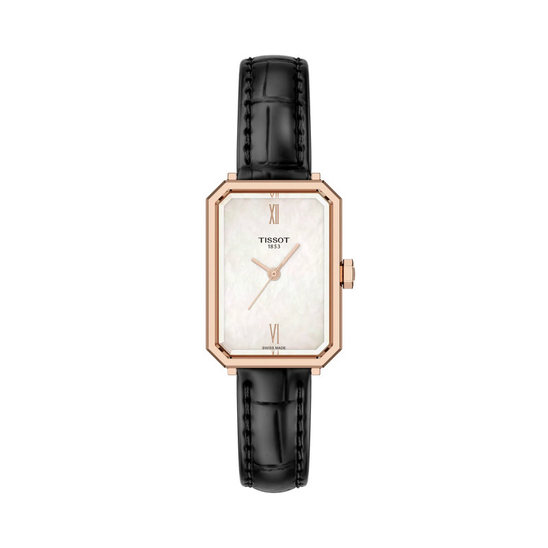 SRV 30mm White Mother-of-Pearl on Black Strap