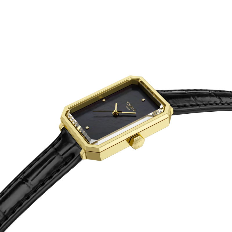 SRV 30mm Black Mother-of-Pearl on Black Strap