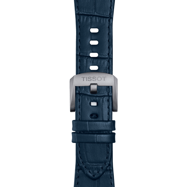 TISSOT OFFICIAL BLUE PRX 40MM LEATHER STRAP