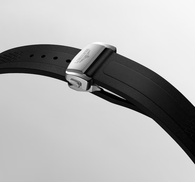 Conquest Auto Black 41 mm Rubber Strap
