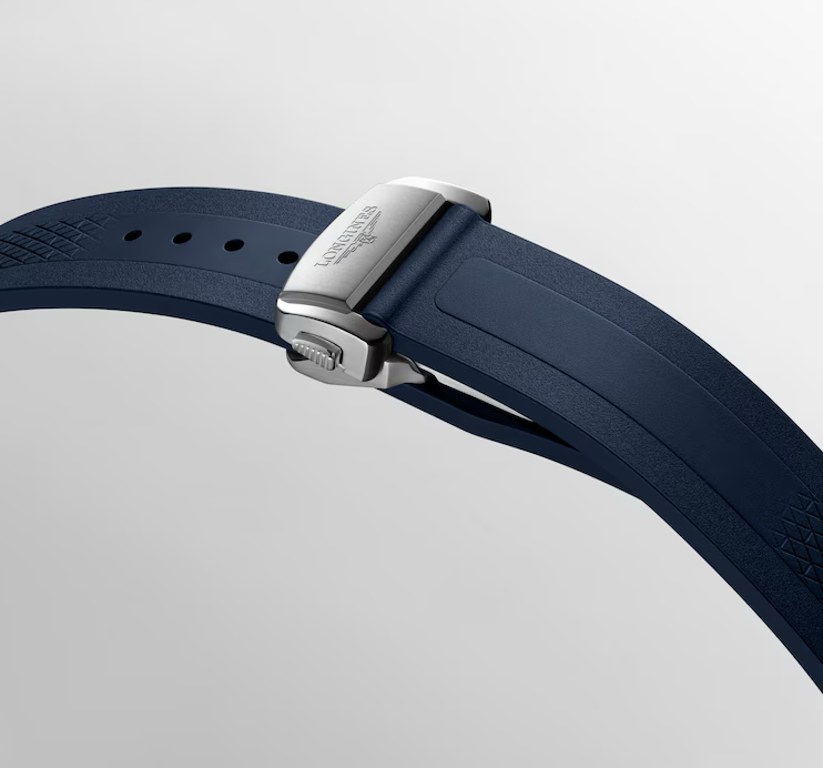 Conquest Auto Blue 41 mm Rubber Strap