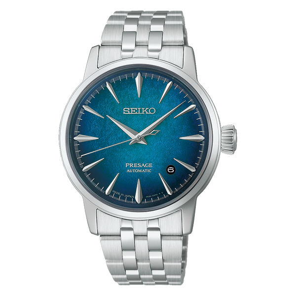 HCB001 Presage Cocktail Time 38.5 mm – Blue on Stainless Steel Bracelet