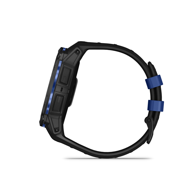 Instinct® 3 – 50 mm, AMOLED, Black with Black/Bolt Blue Band Limited Edition