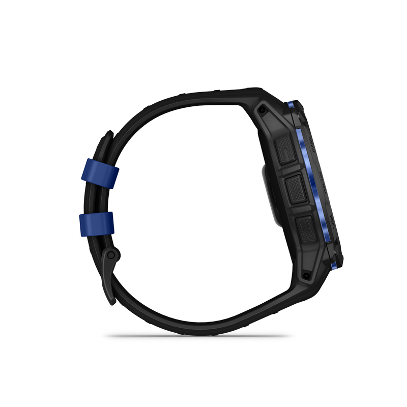 Instinct® 3 – 50 mm, AMOLED, Black with Black/Bolt Blue Band Limited Edition