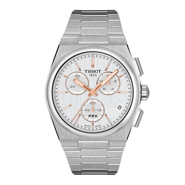 PRX Quartz Chronograph 41mm – Silver on Bracelet